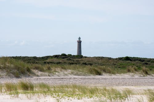 Clear Sky over Lighthouse