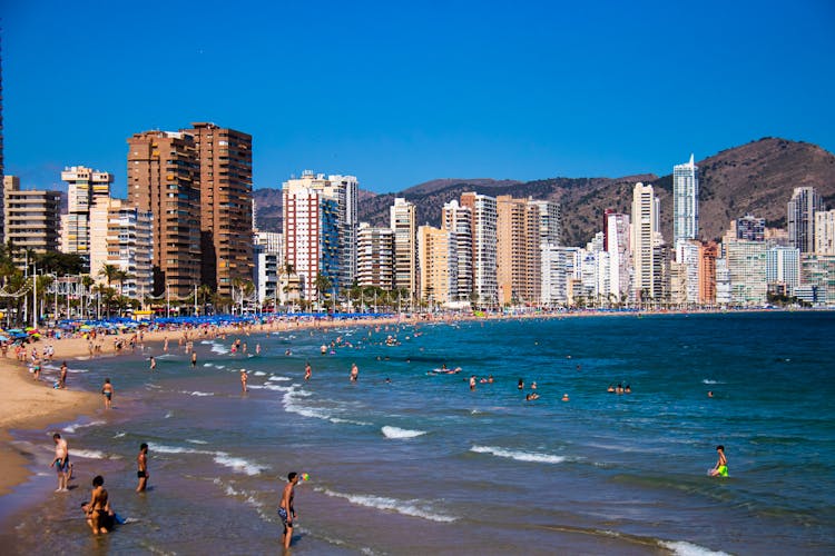 People On The  Playa Levante Beach