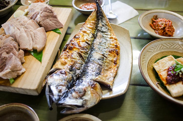 Cooke Fish On A Ceramic Platter