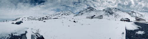 Gray Train Near Mountain