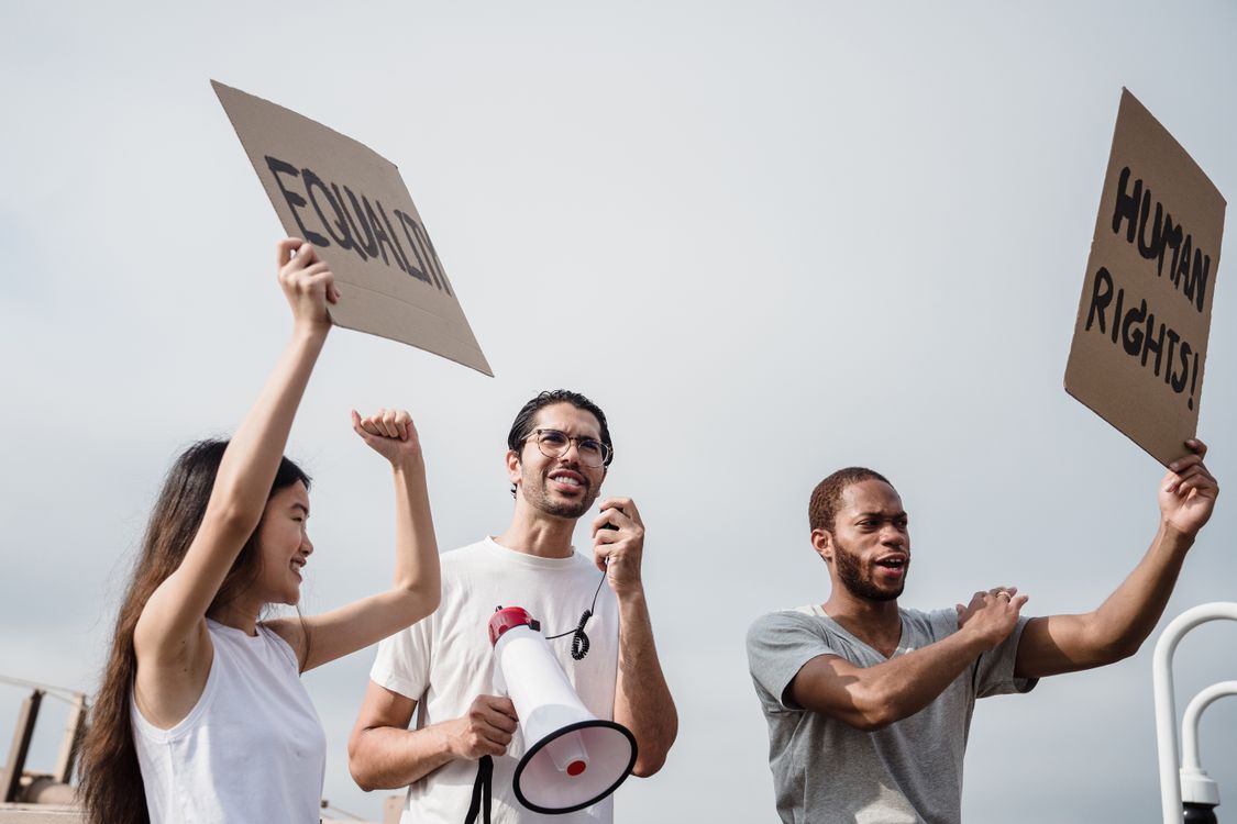 Constitutional Rights Placards Protesters Holding Placards · Free Stock Photo