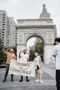 Protesters Near the Washington Square Arch