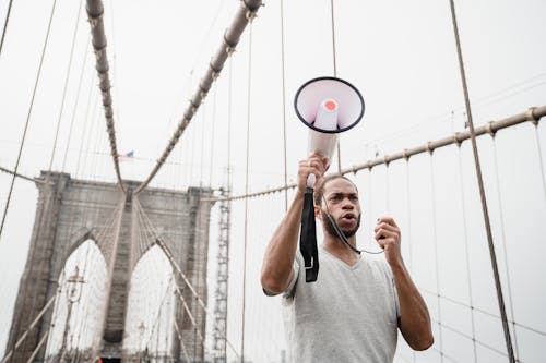 Gratis stockfoto met activist, Afro-Amerikaanse man, betoging