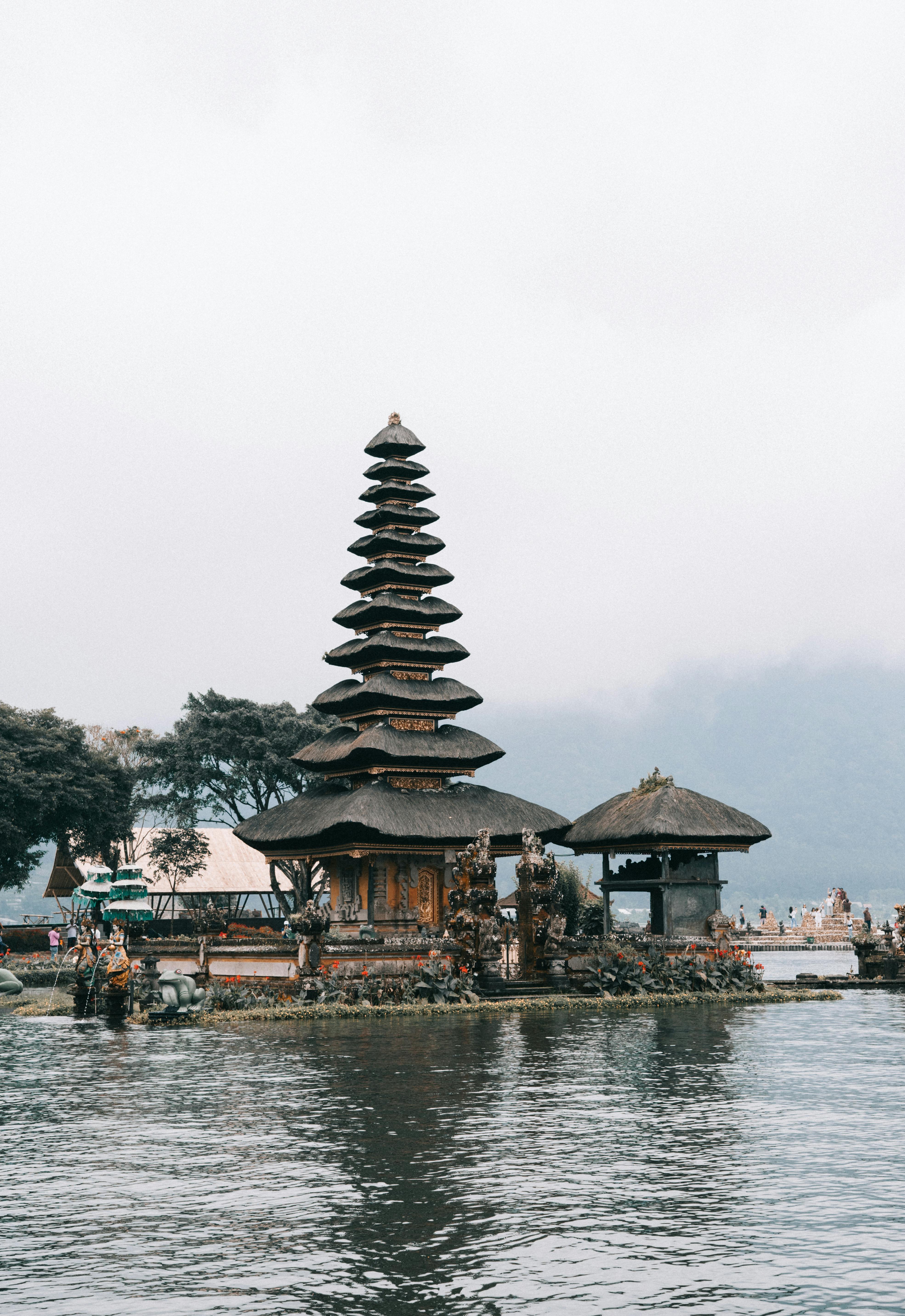 HD wallpaper: gray pagoda surrounded with body of water, tanah lot, bali,  sea | Wallpaper Flare