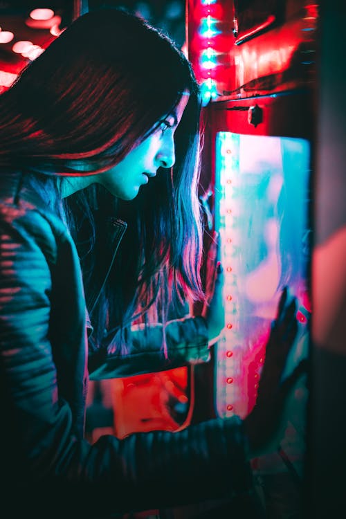 Free stock photo of arcade, arcade machine, blue and red