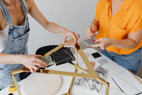 Kostenloses Stock Foto zu arbeiten, draufsicht, frauen