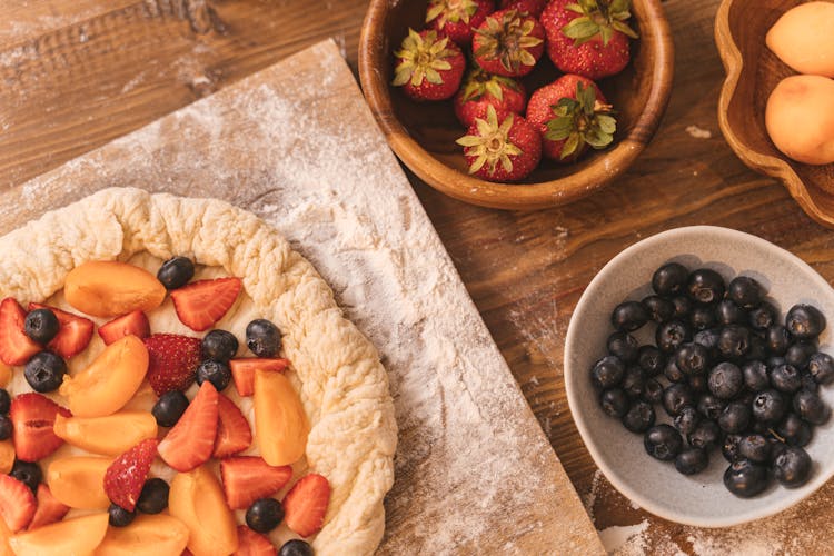 Appetizing Tart Prepared For Baking