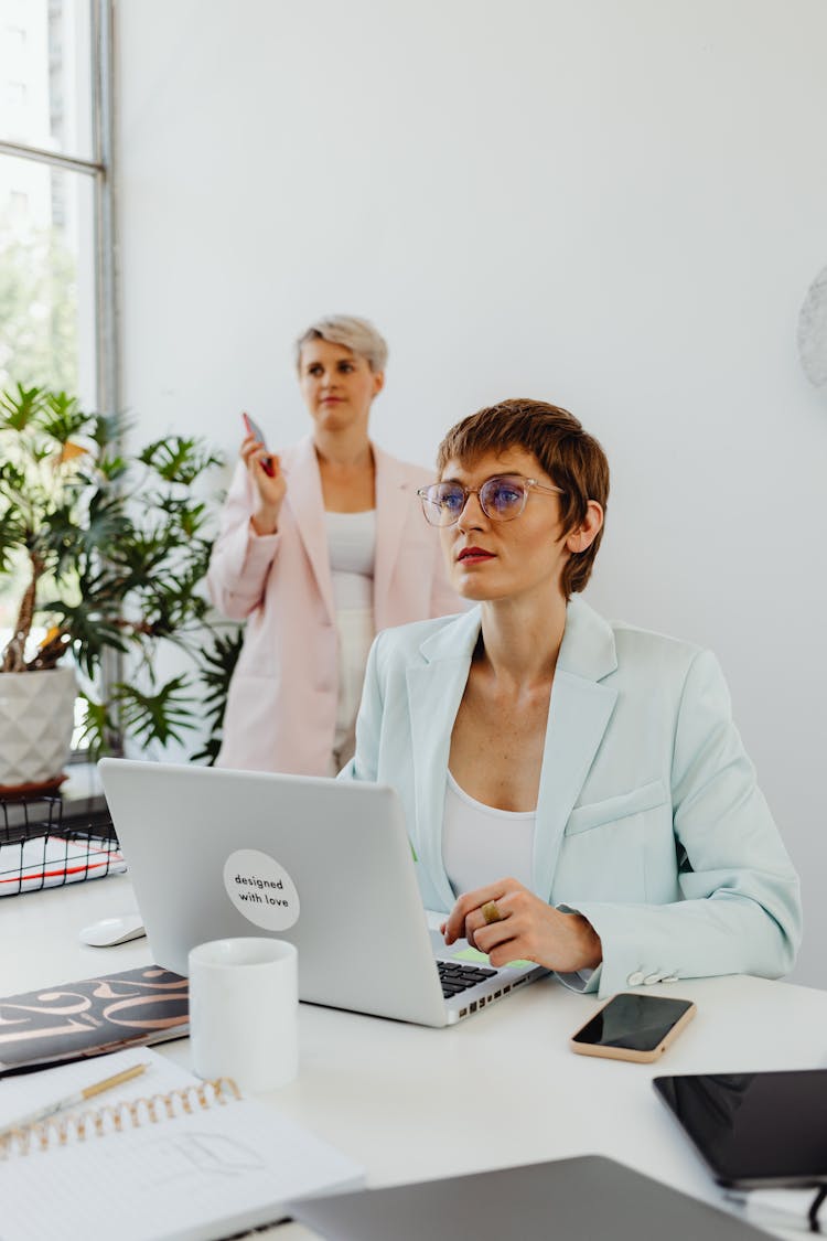 Women Working Inside The Office