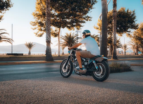 A Man Riding a Motorcycle