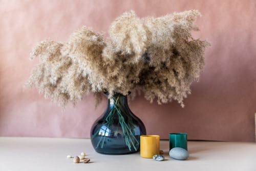 Brown Flowers in the Vase