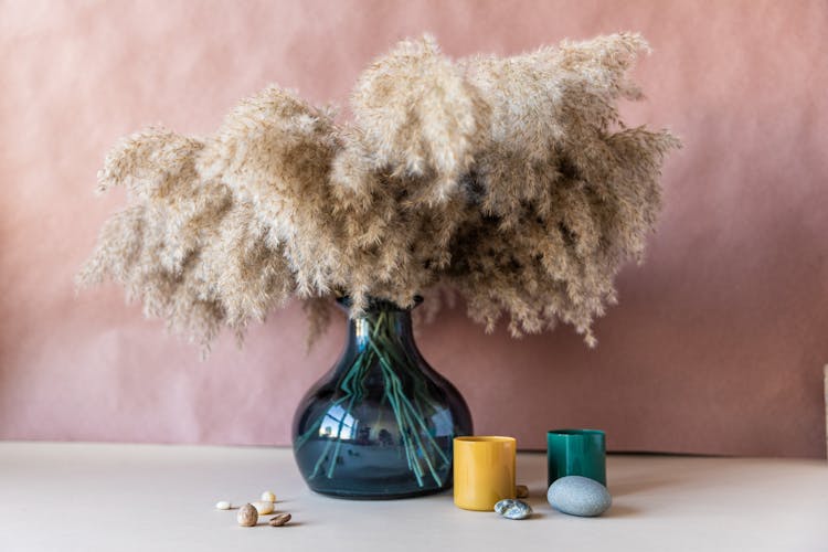 Brown Flowers In The Vase