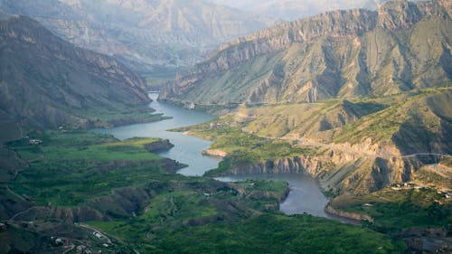 Бесплатное стоковое фото с Аэрофотосъемка, горы, живописный