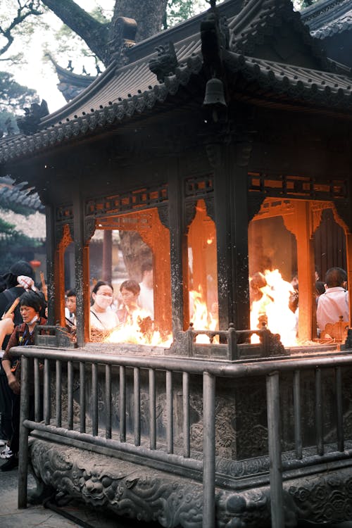 Základová fotografie zdarma na téma buddhista, chrám, lidé