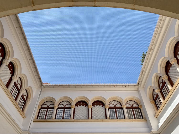 Sky From The Courtyard Of Royal Alczars Of Seville, Seville, Spain