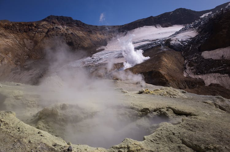 Steaming Geological Formations 