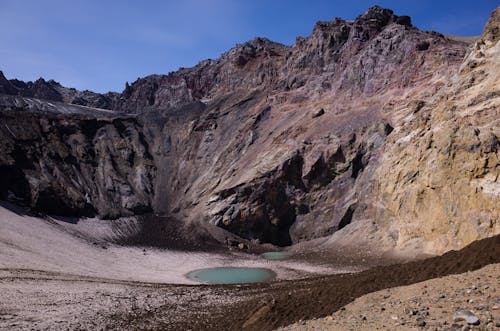 Základová fotografie zdarma na téma jasná modrá obloha, krajina, Kráterové jezero