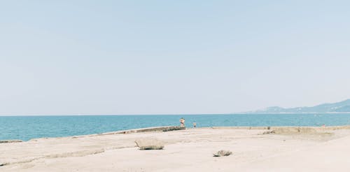 Fotos de stock gratuitas de amantes de la playa, cielo azul, horizonte