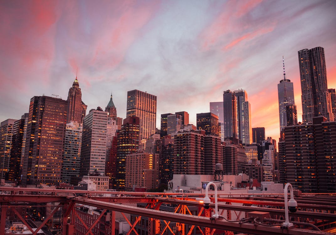 Free High Rise Buildings in New York City Stock Photo