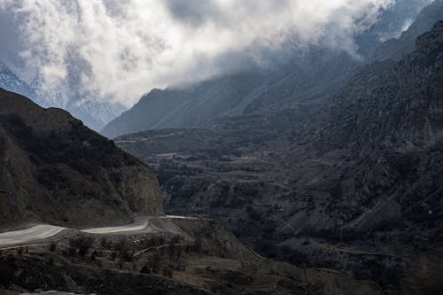 Kostnadsfri bild av горная дорога, горы, перевал