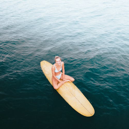 A Woman on a Surfboard 