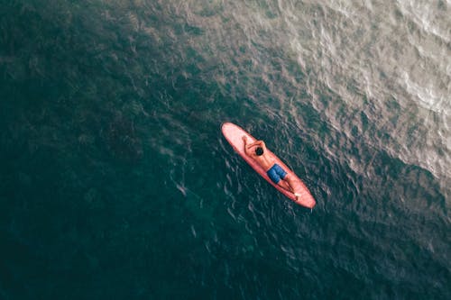 A Man on a Surfboard