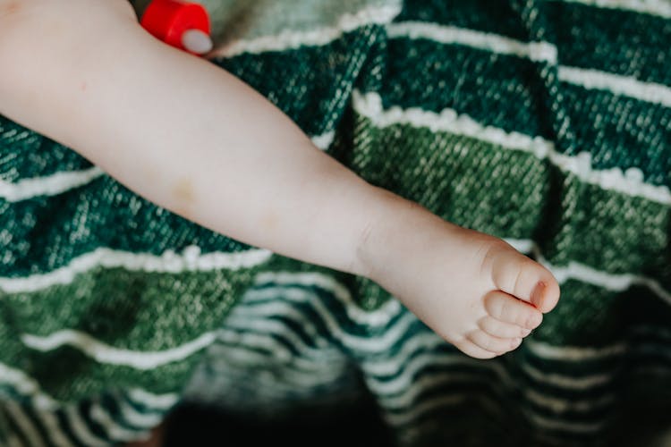 Close-Up Shot Of A Baby's Foot 