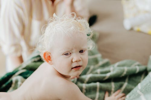 Free Close-Up Shot of a Cute Baby Stock Photo