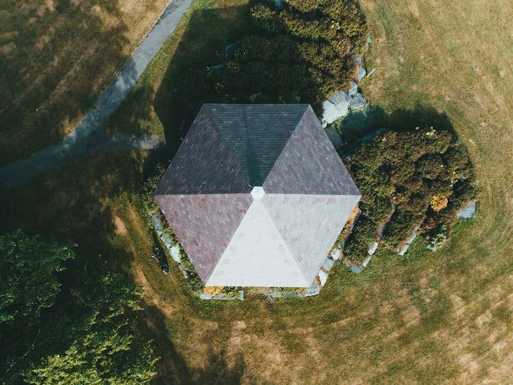 Top View Of A Gazebo Roof