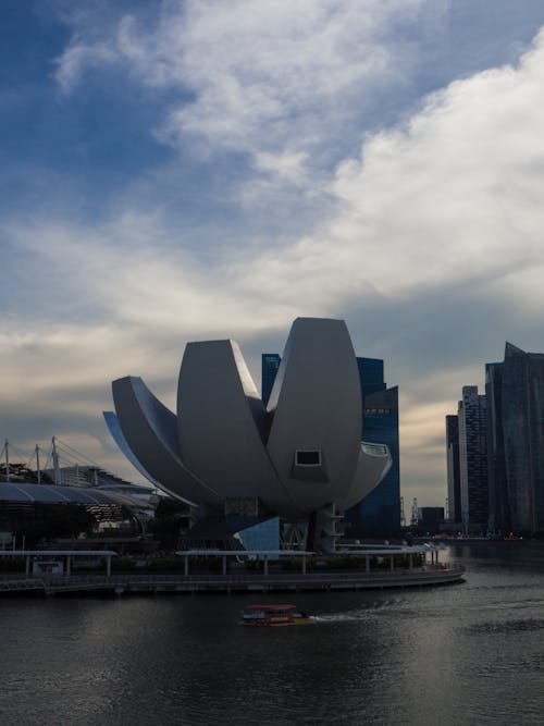 The Art and Science Museum Beside the River in Singapore Central Area