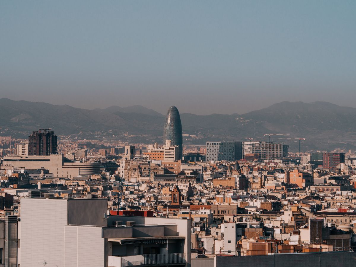 Barcelona skyline from Bunkers del Carmel