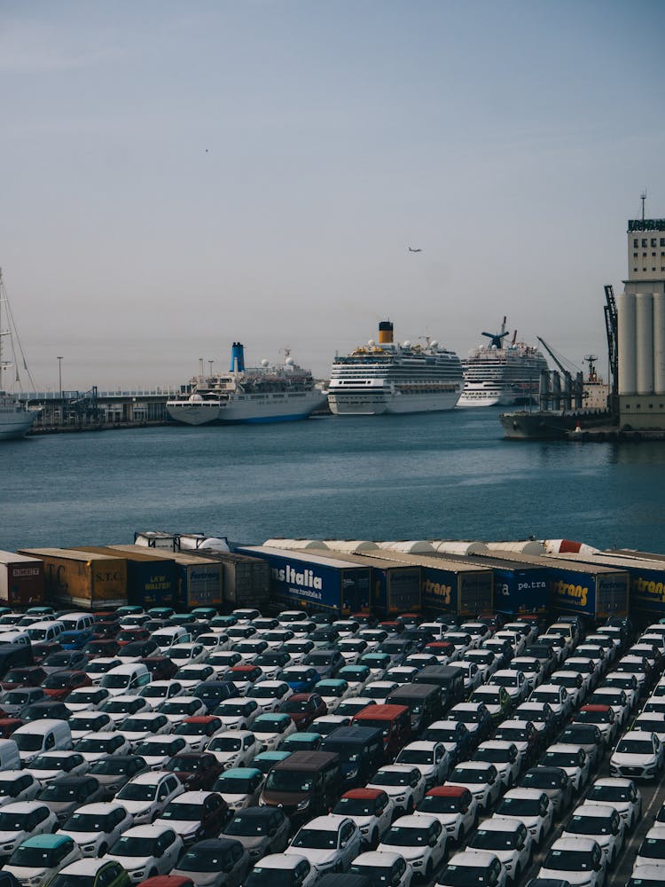 Cars In Cargo Terminal