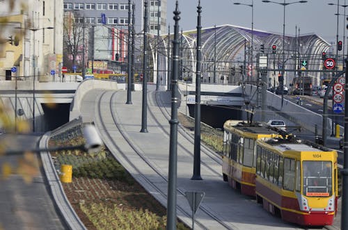 Free stock photo of city, konrad ciä å ki, rails