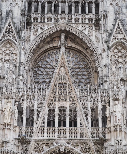 Foto d'estoc gratuïta de arquitectura gòtica, catedral, catedral de rouen