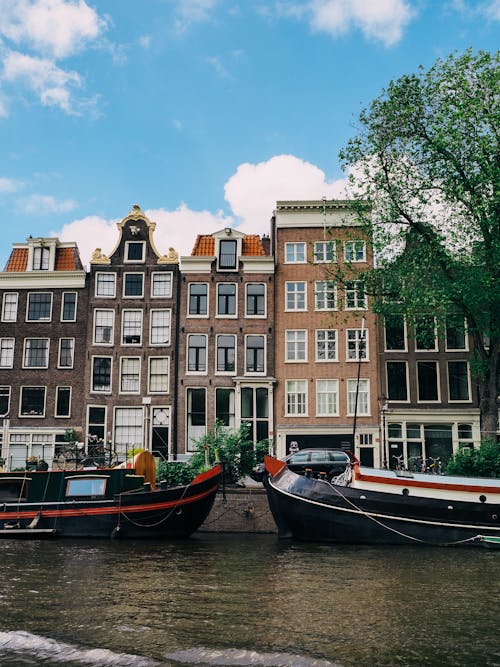 Kostnadsfri bild av amsterdam, arkitektur, båtar