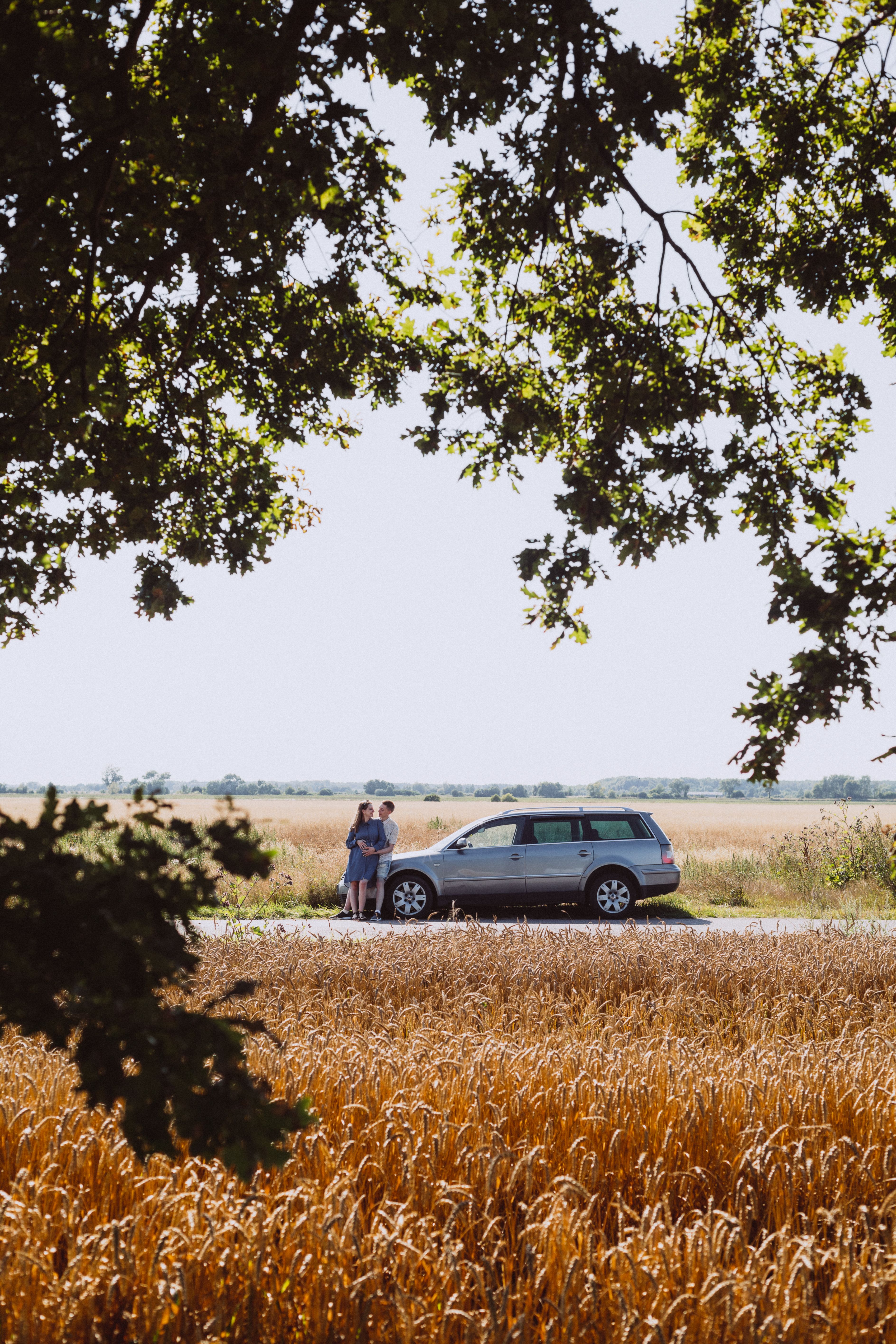 Summer road trip on an open highway ahead of the July 4th travel rush