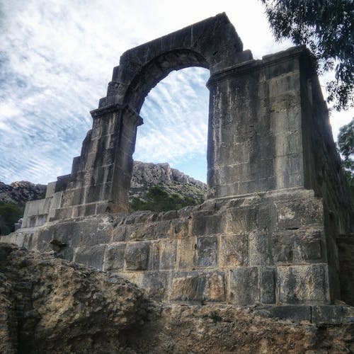 Free stock photo of archeology, blue, clouds