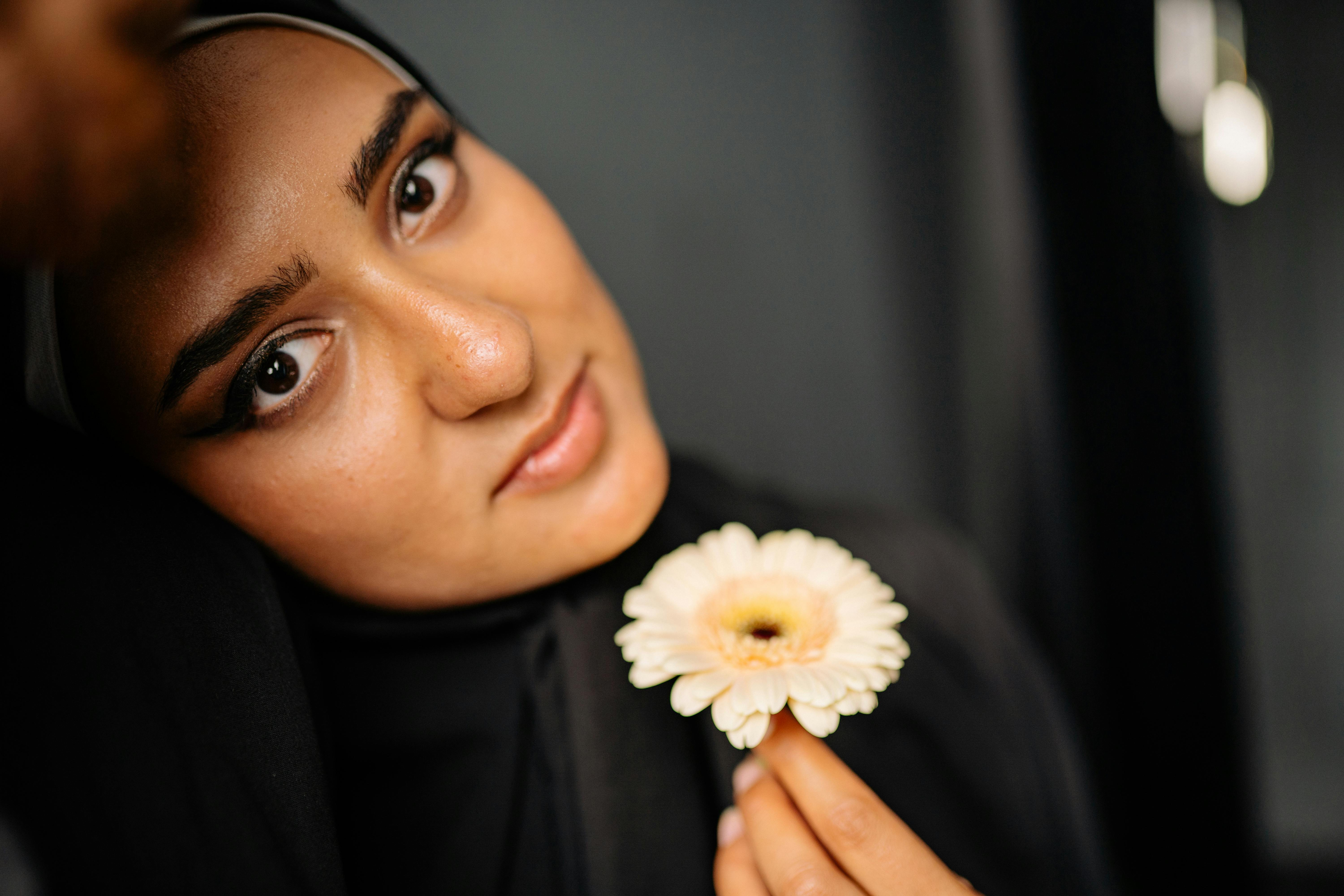 black hijab woman