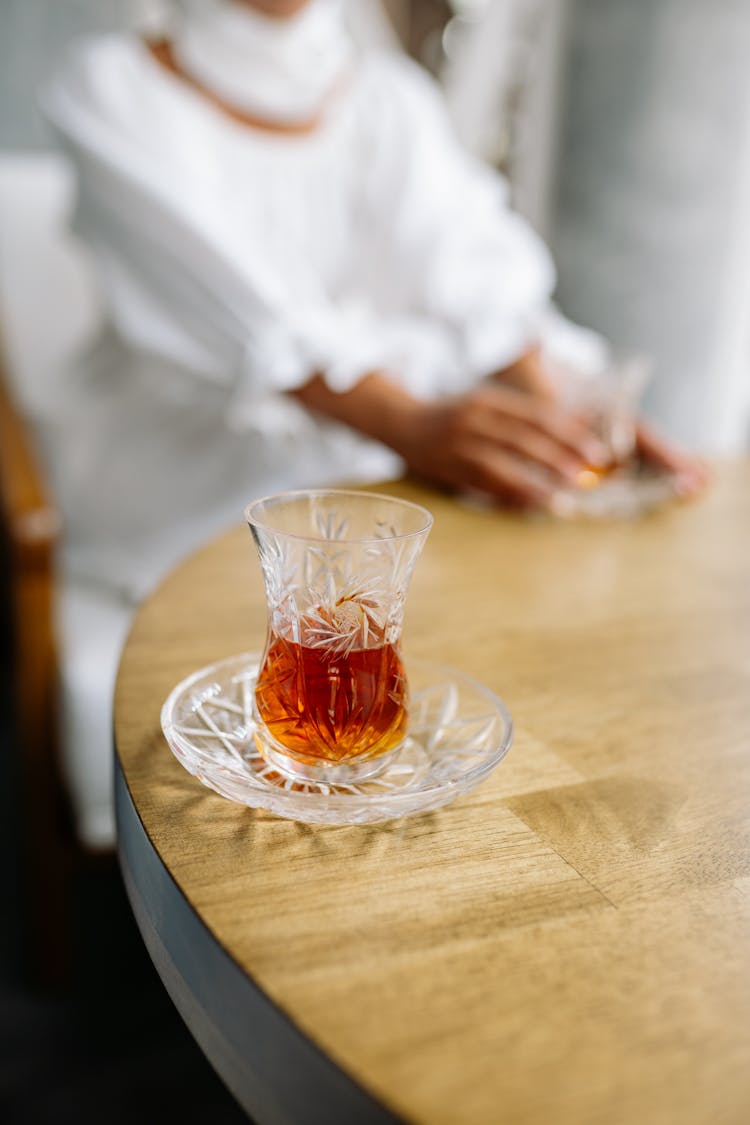 Photograph Of A Glass Of Tea