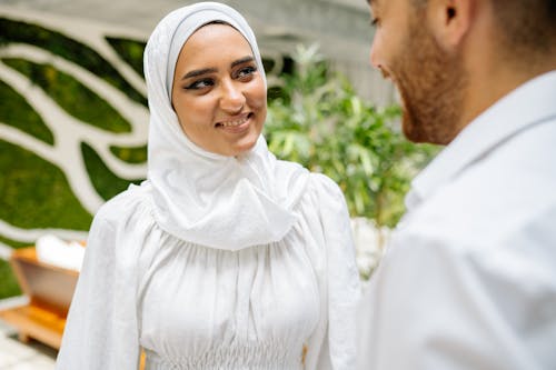 A Smiling Woman Wearing Hijab