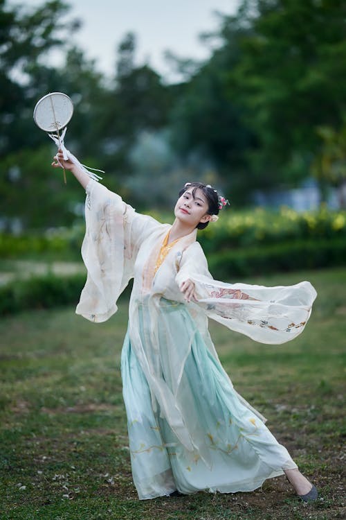 Gratis lagerfoto af asiatisk kvinde, folkedragt, hanfu