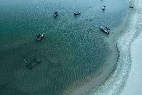 Photos gratuites de bateaux en bois, bord de mer, eau