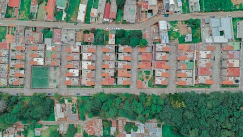 Aerial View of a Residential Area