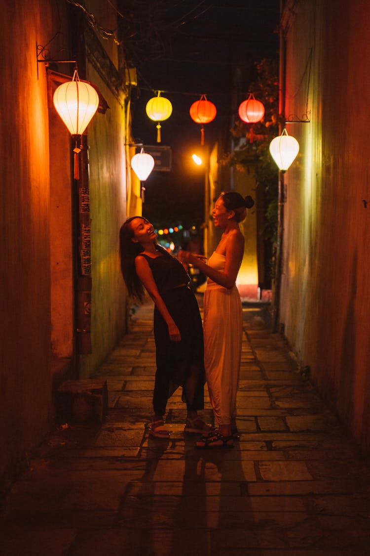 Girls Laughing On The Street