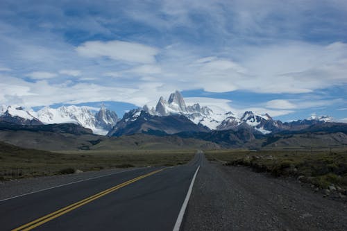 Empty Road towards Mountains