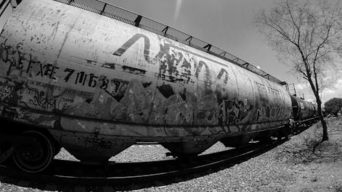 Darmowe zdjęcie z galerii z pociąg towarowy, tor kolejowy