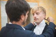 Man in Black Suit Jacket