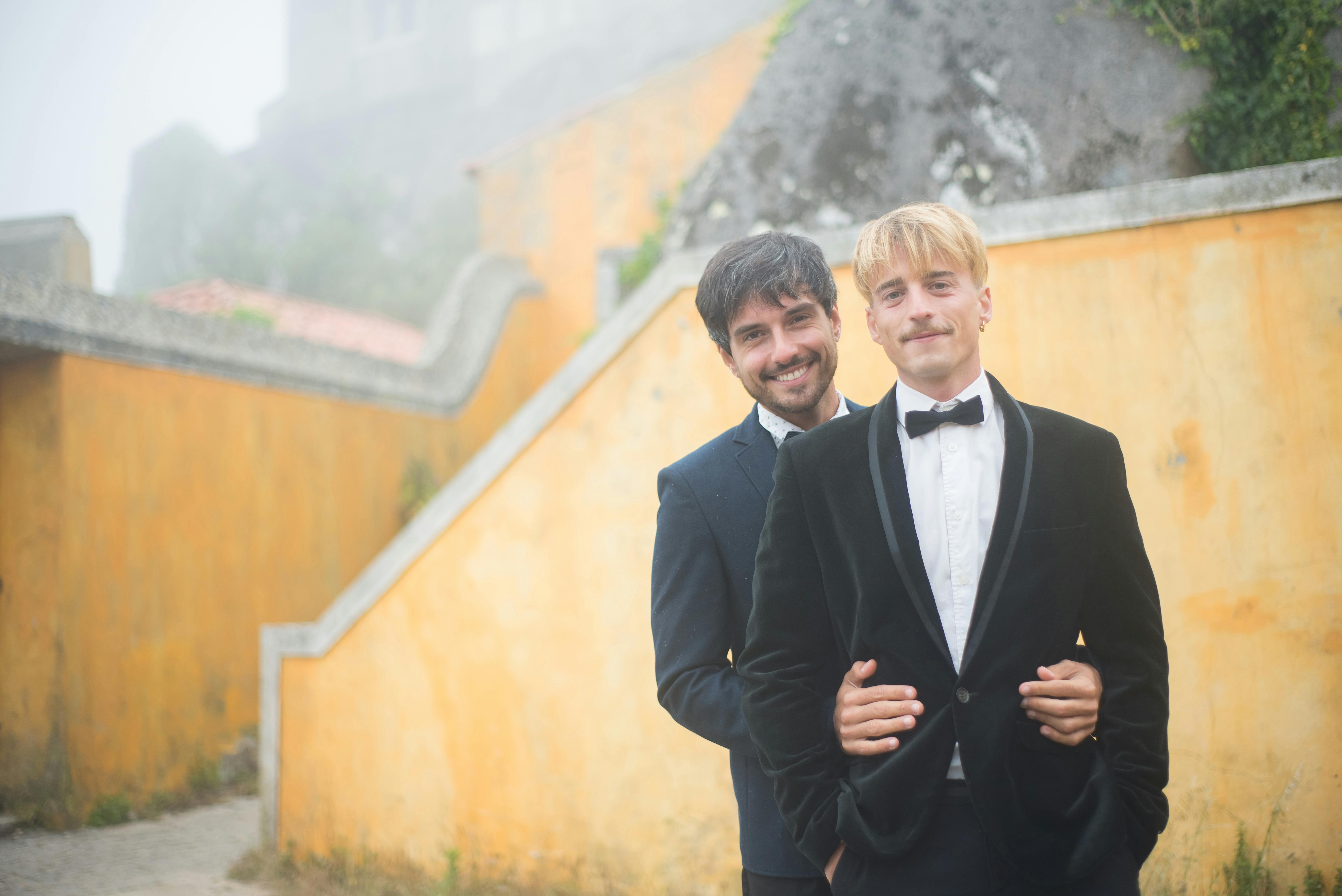 Two Men In Suits Posing · Free Stock Photo