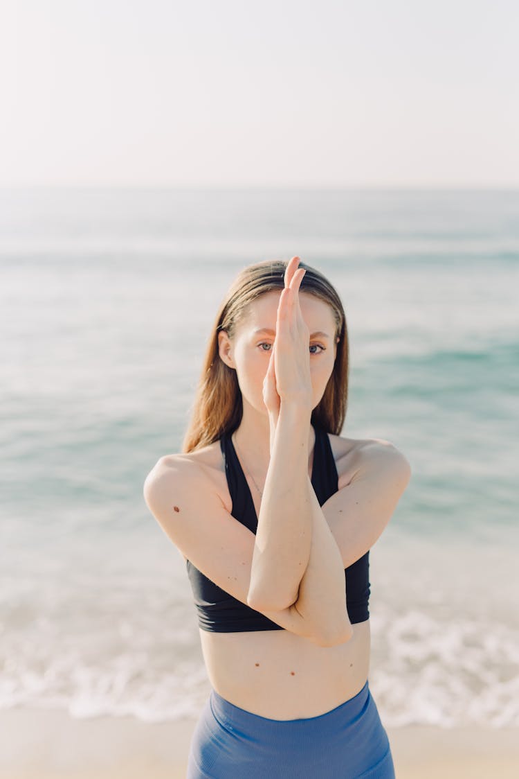 Woman In Eagle Pose