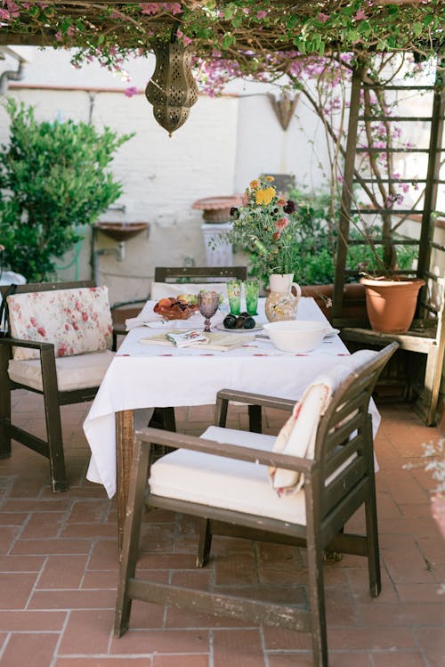 Table Setting in a Patio