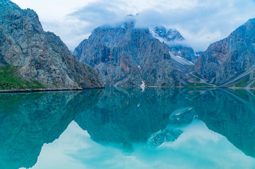 A Lake in the Middle of Rocky Mountains